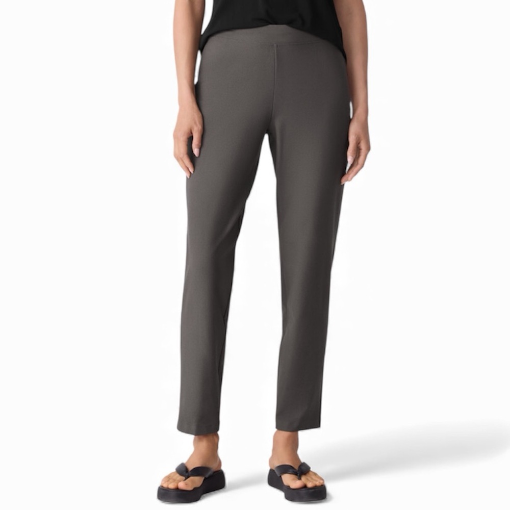 EILEEN FISHER | Washable Stretch Crepe Slim Ankle Length Pant